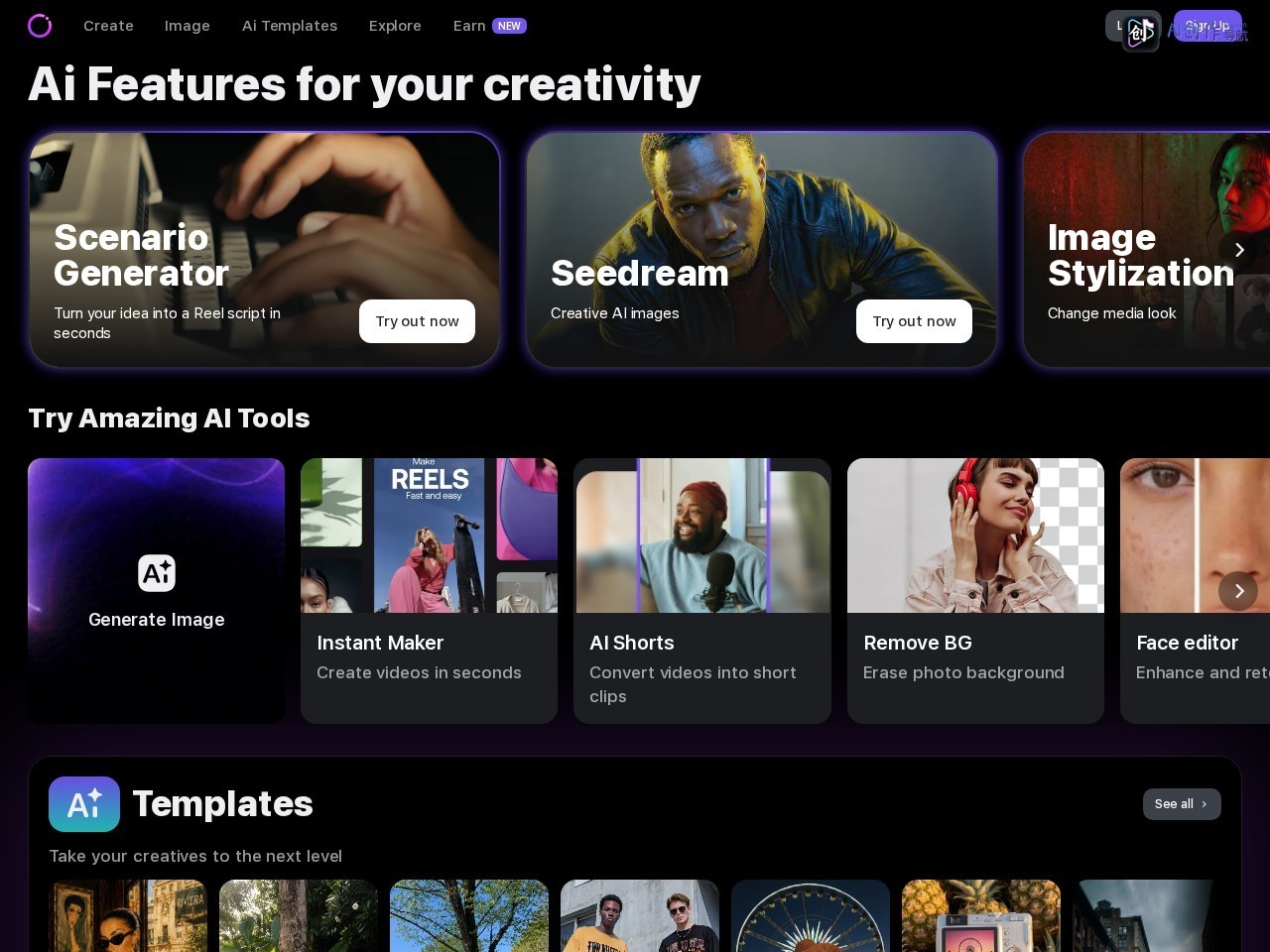 Instories 网站截图