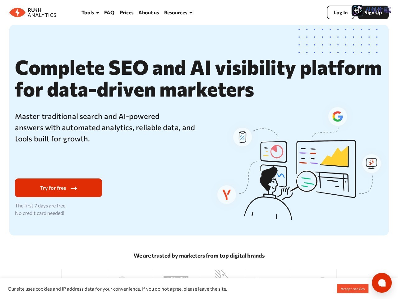 Rush Analytics 网站截图
