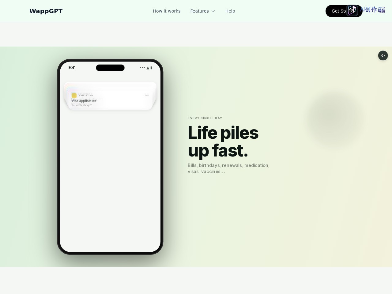 WappGPT 网站截图