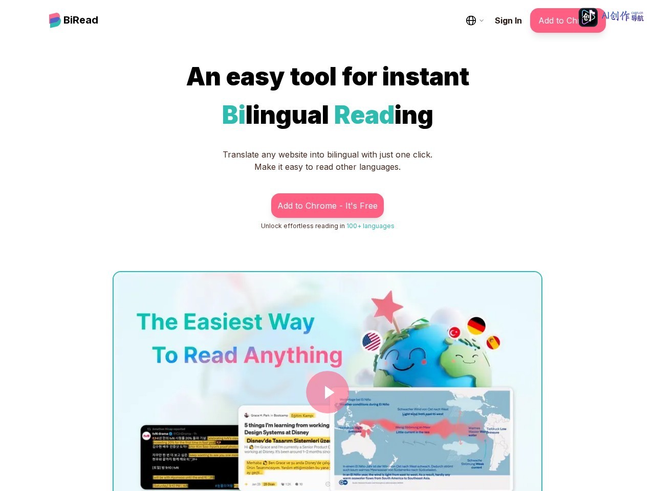 BiRead 网站截图