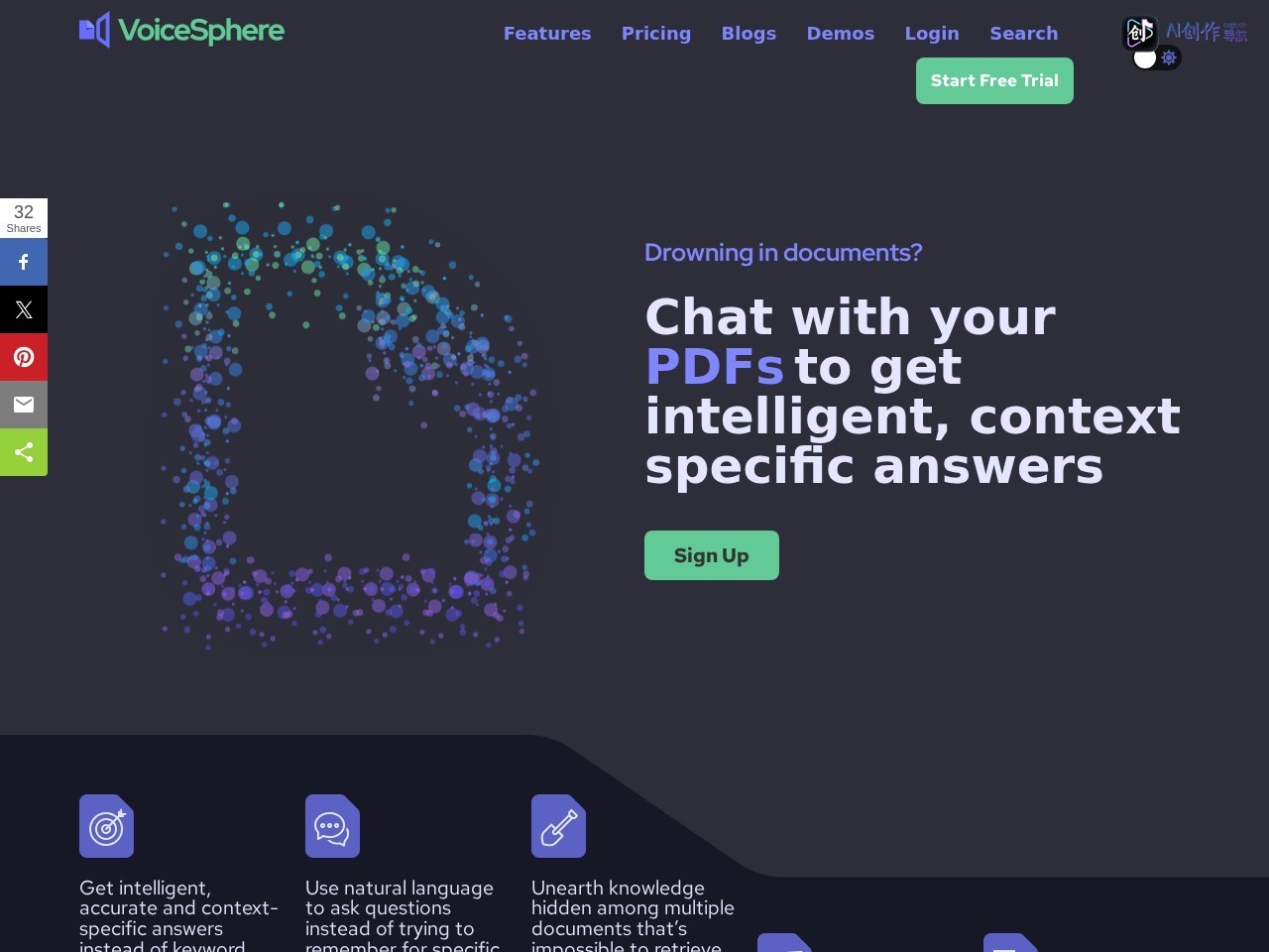 VoiceSphere AI 网站截图