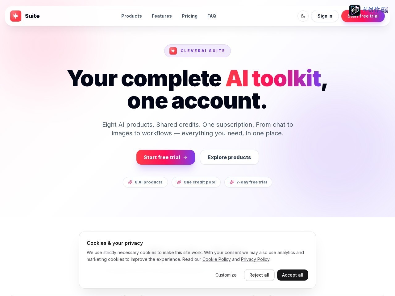 CleverAI 网站截图