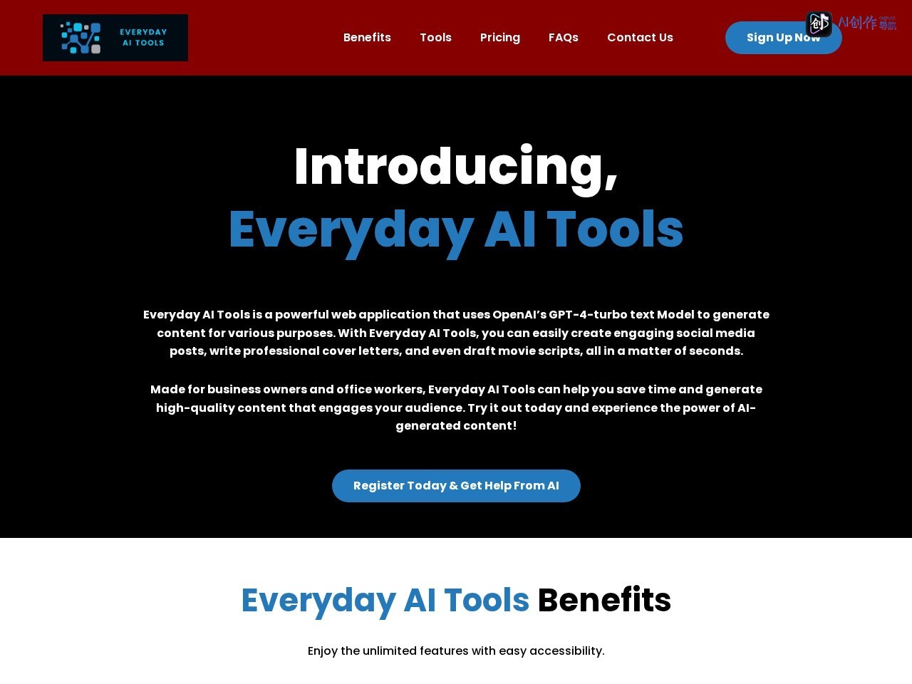 Everyday AI Tools 网站截图