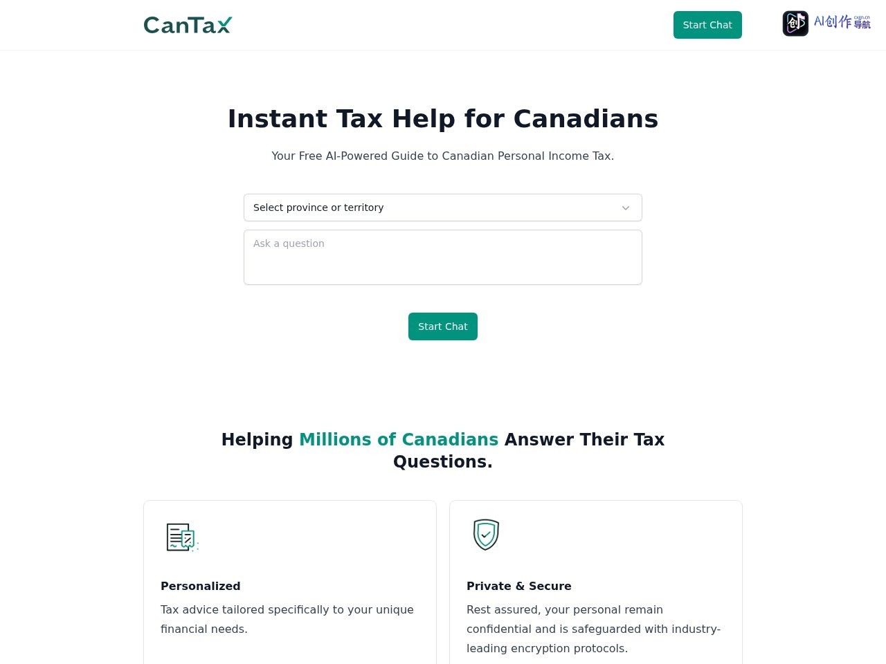 CanTax.ai 网站截图