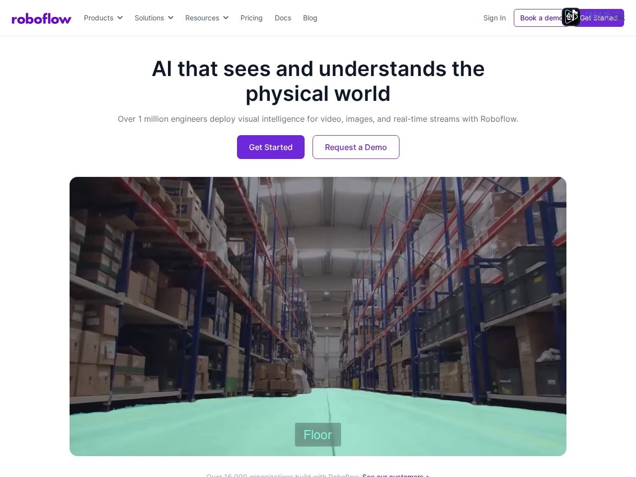 Roboflow 网站截图
