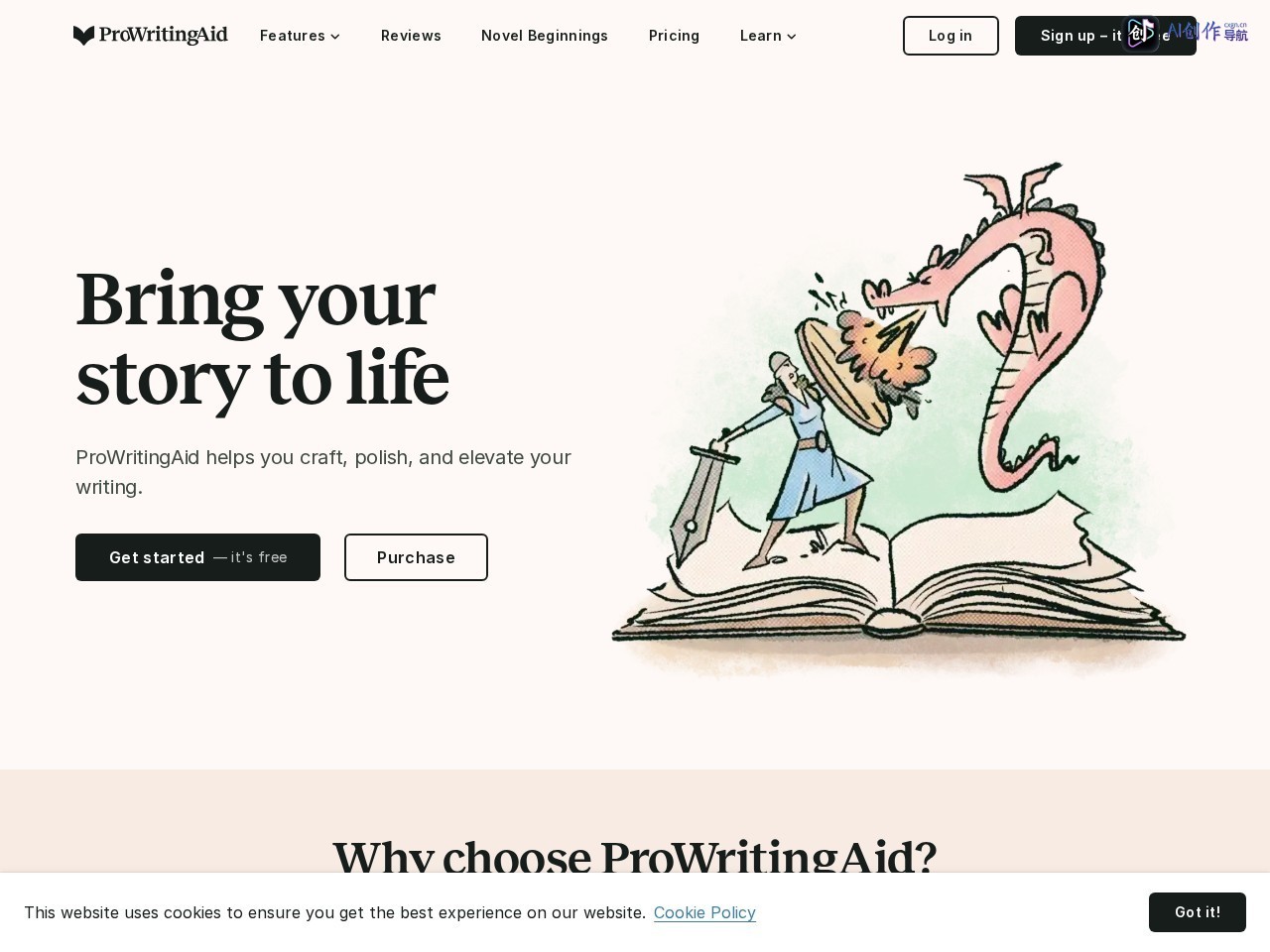 ProWritingAid 网站截图
