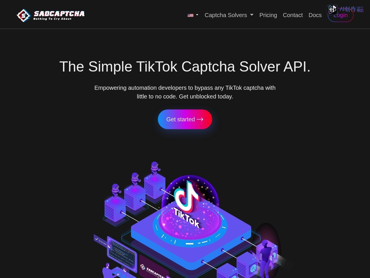 SadCaptcha 网站截图