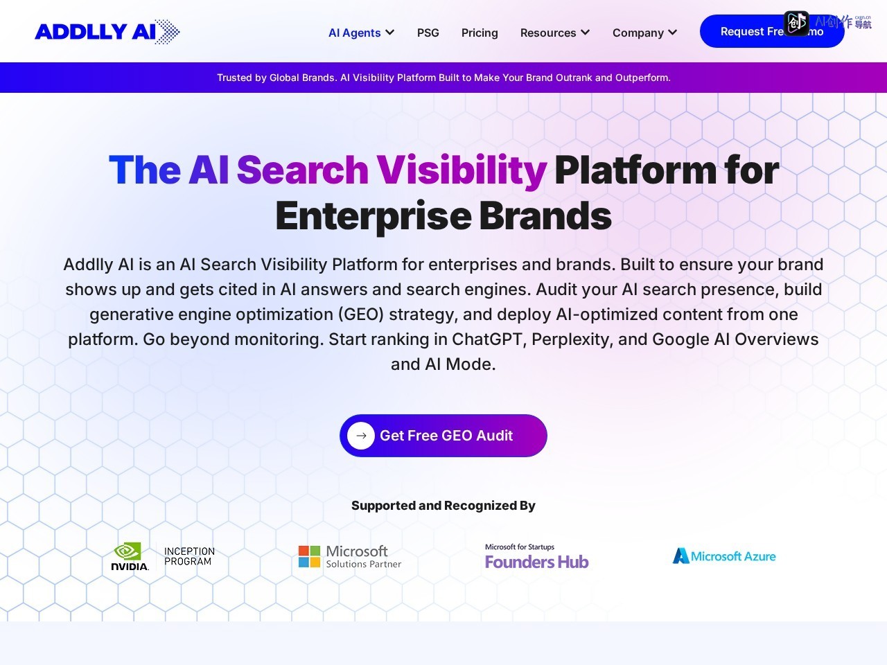 Addlly AI 网站截图