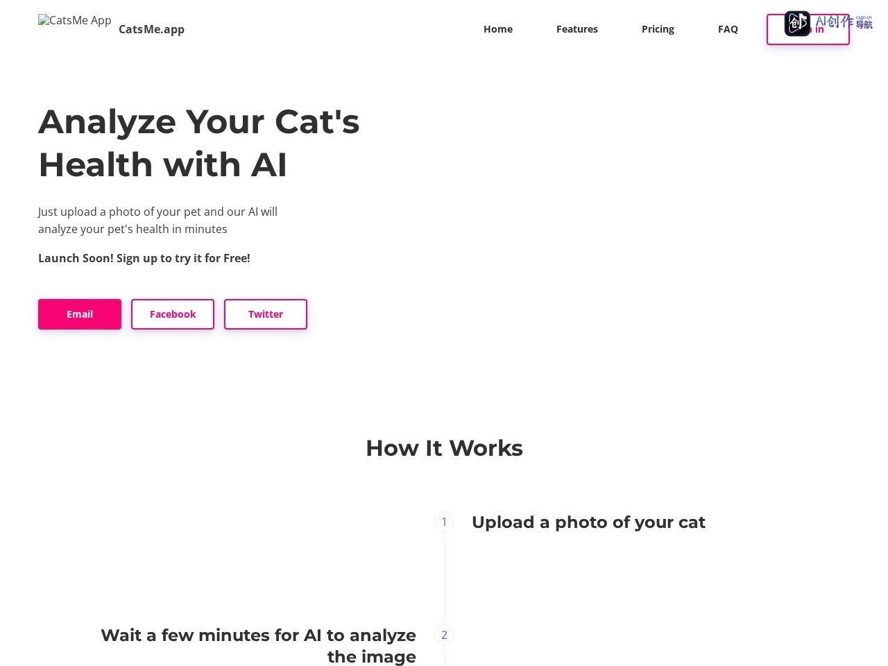 CatsMe App 网站截图