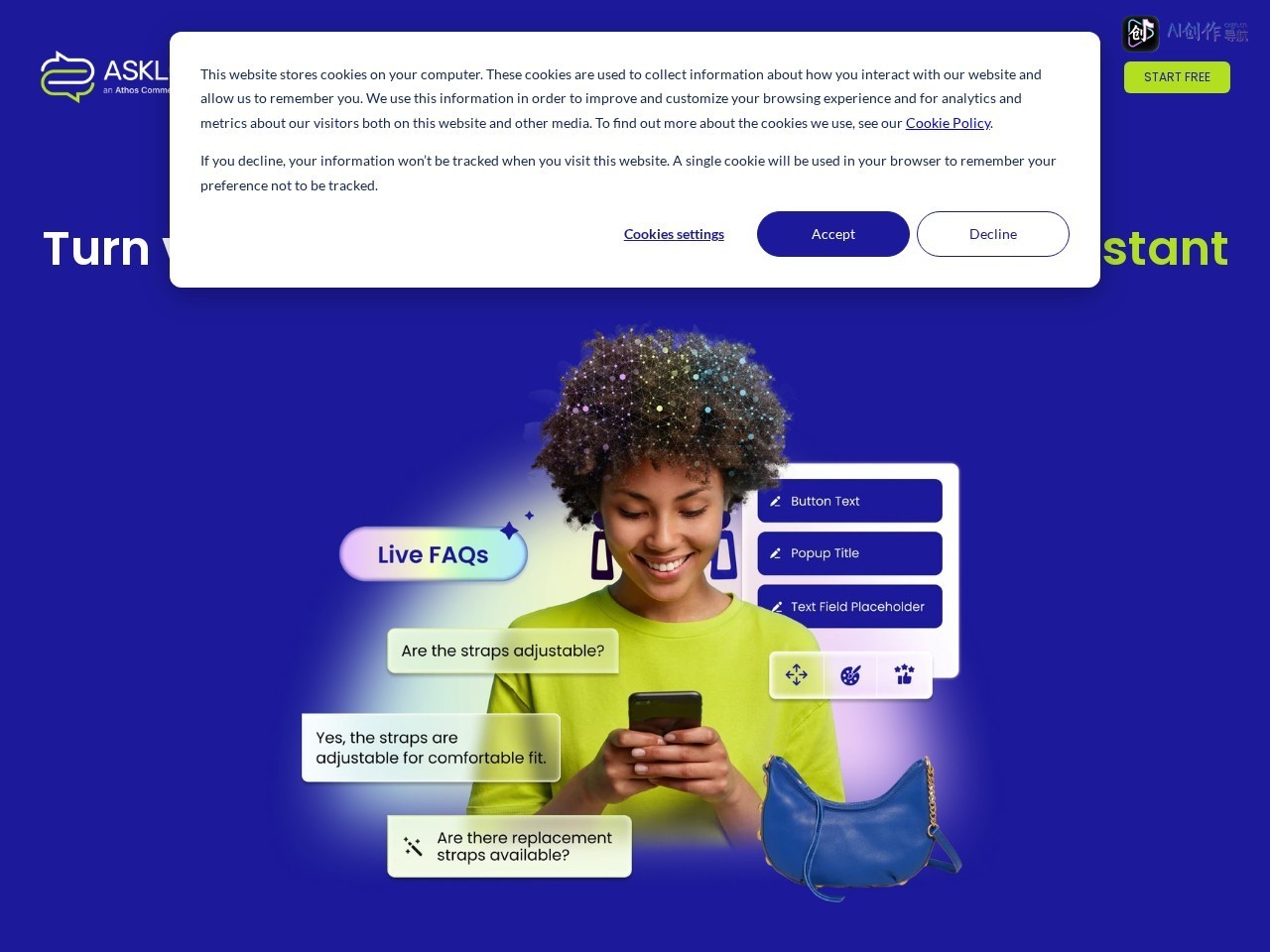 Asklo AI 网站截图