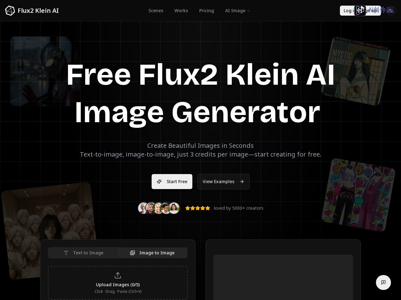 Flux2 Klein AI 网站截图