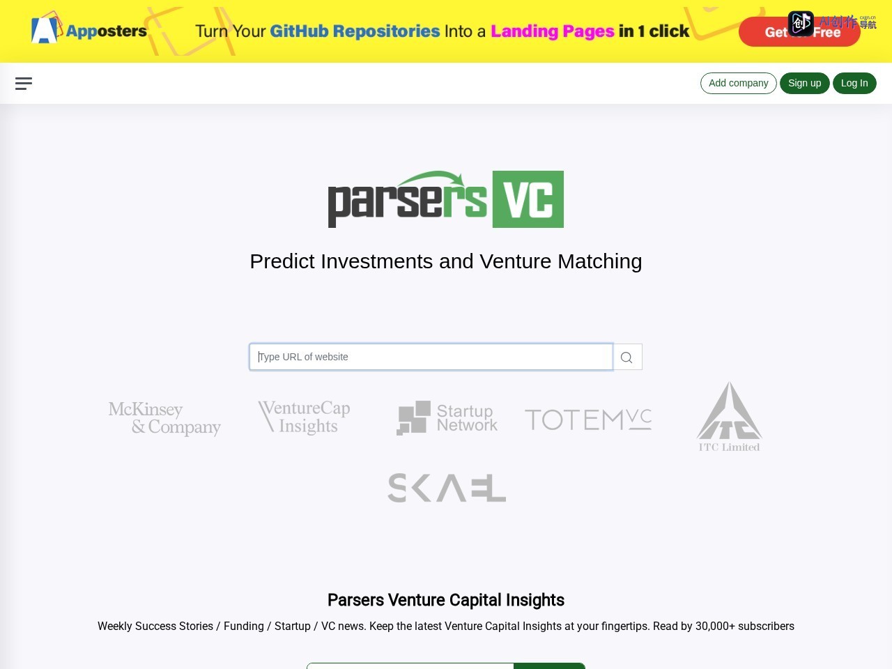 Parsers VC 网站截图