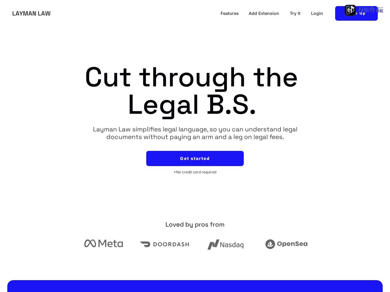 Layman Law 网站截图