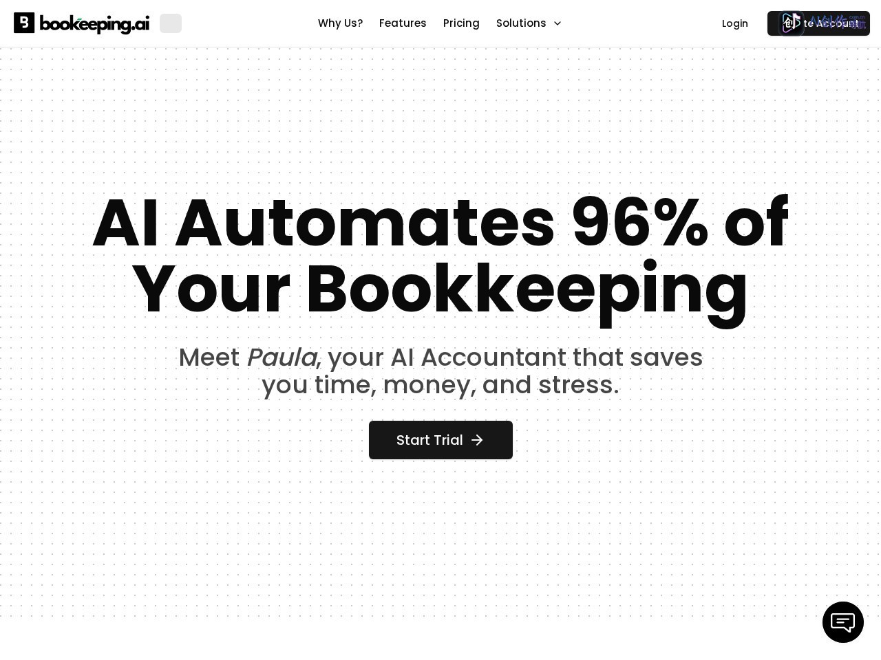 Bookeeping.ai 网站截图