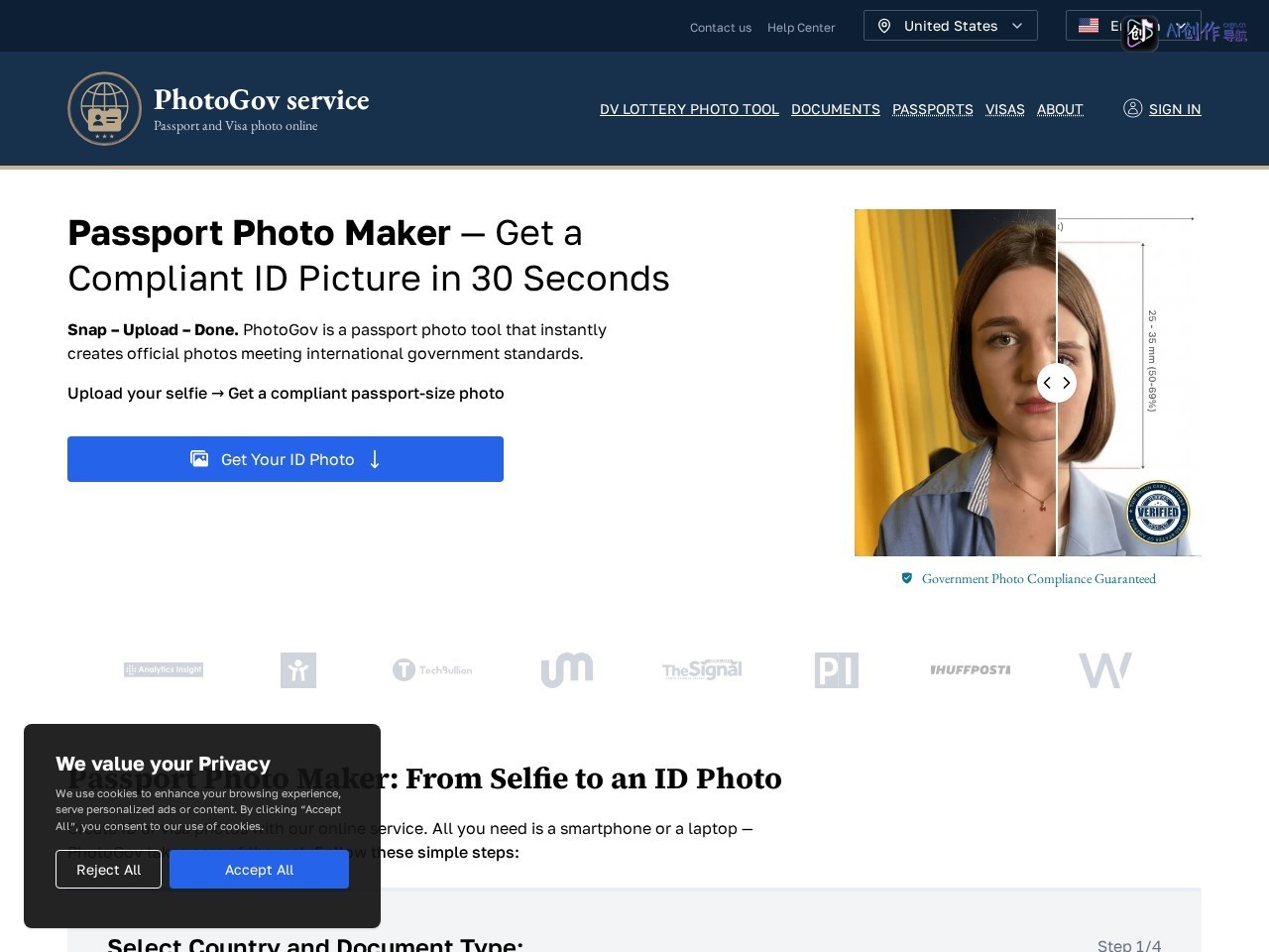 PhotoGov 网站截图