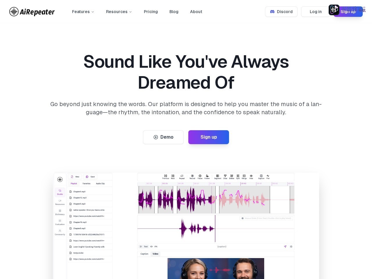 AiRepeater 网站截图