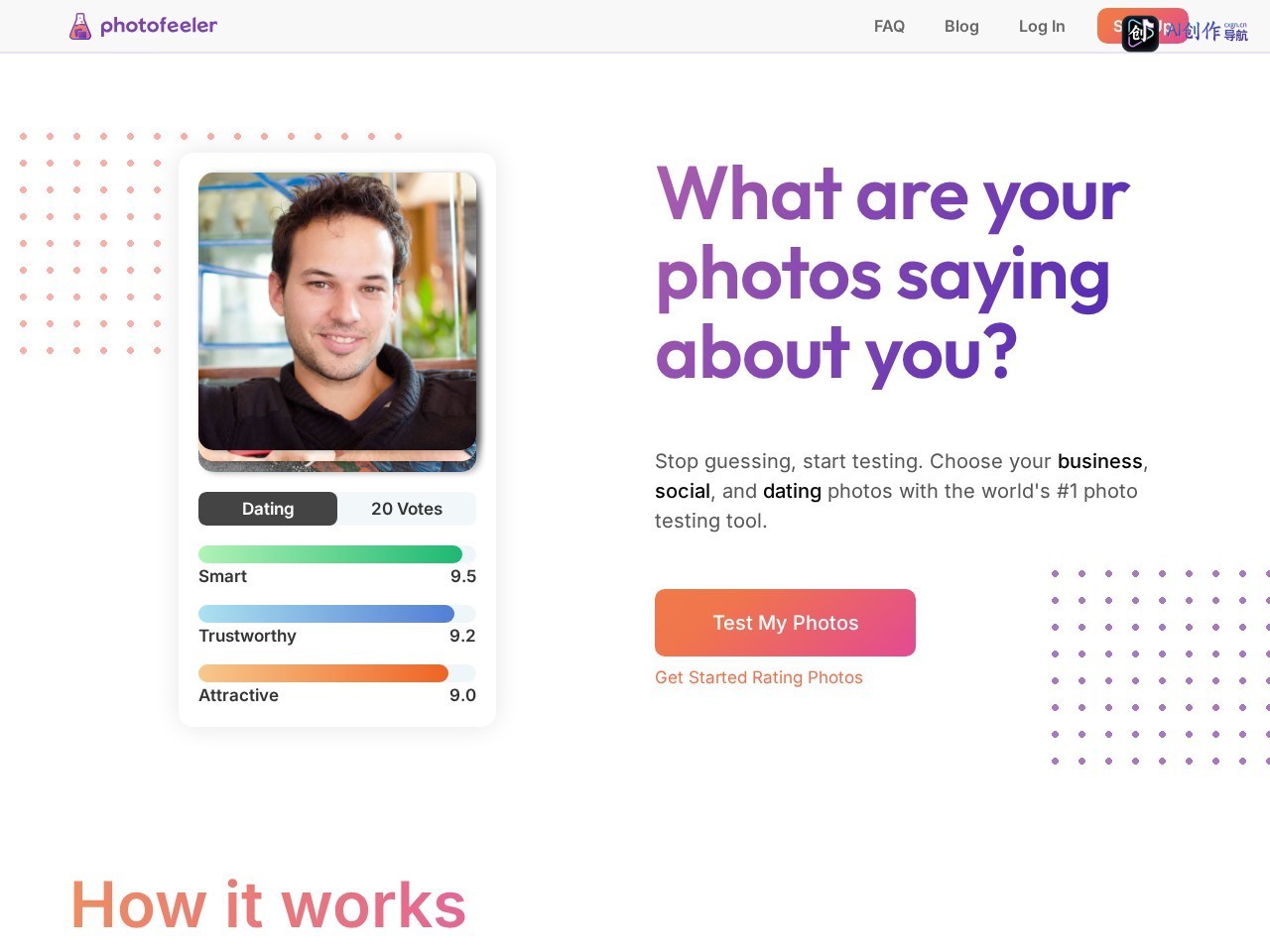 Photofeeler 网站截图