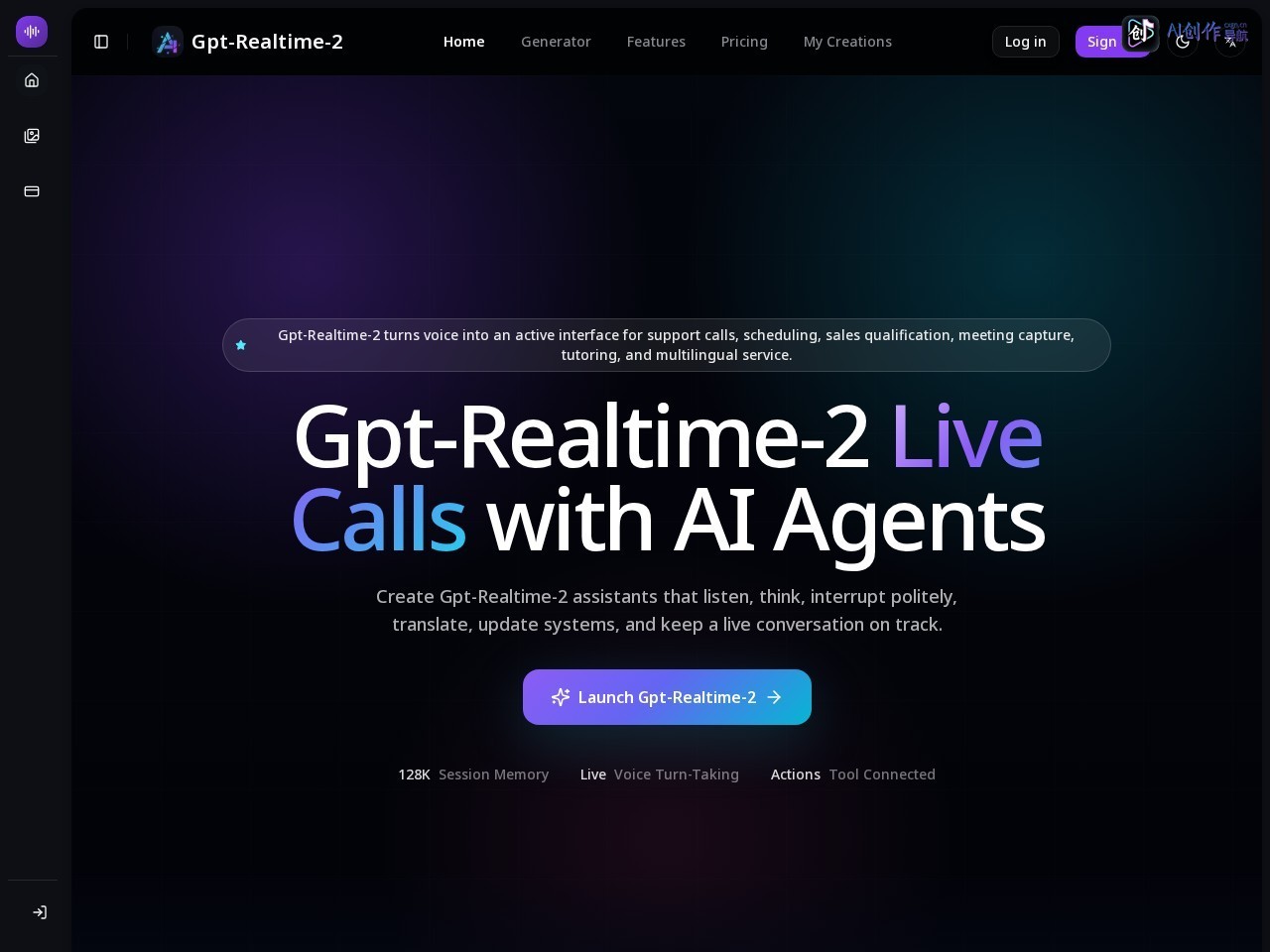 Gpt-Realtime-2 网站截图