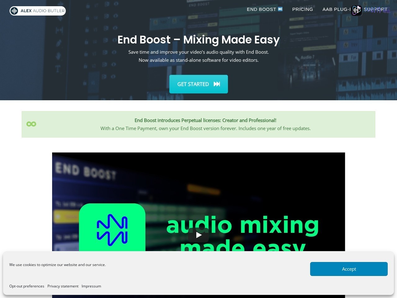 End Boost 网站截图