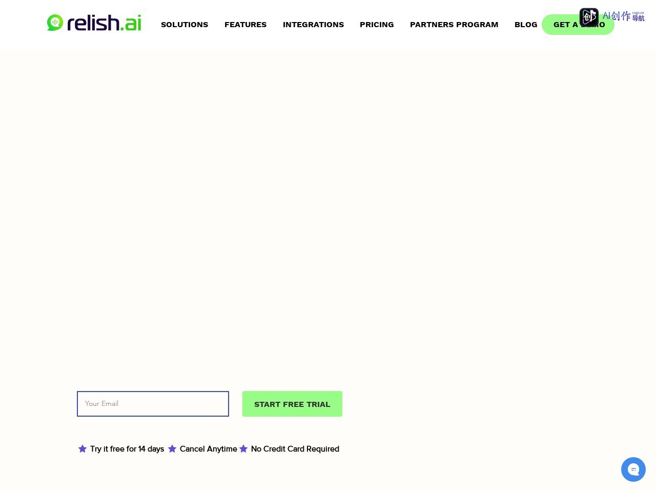 Relish AI 网站截图