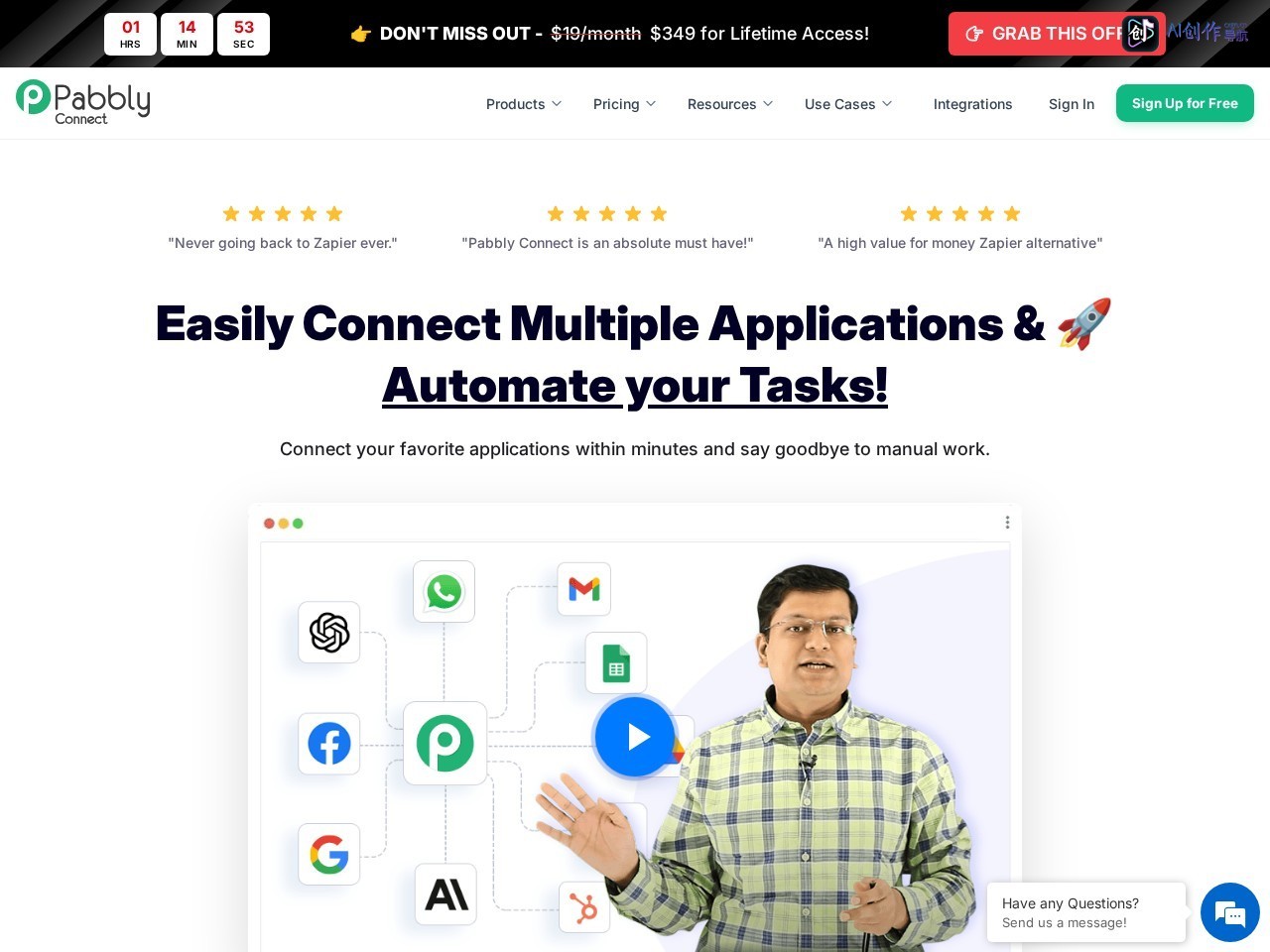 Pabbly Connect 网站截图