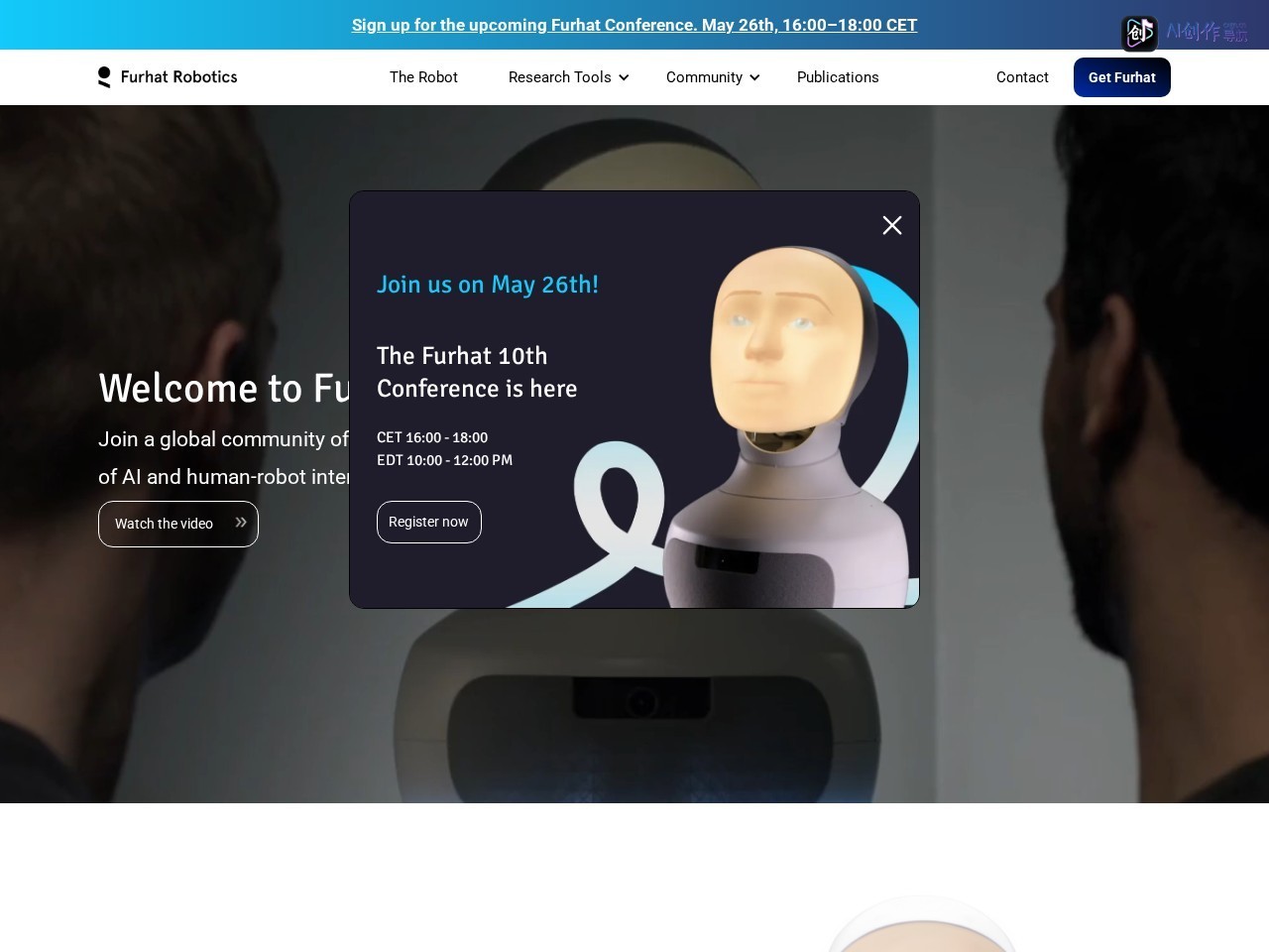Furhat Robotics 网站截图