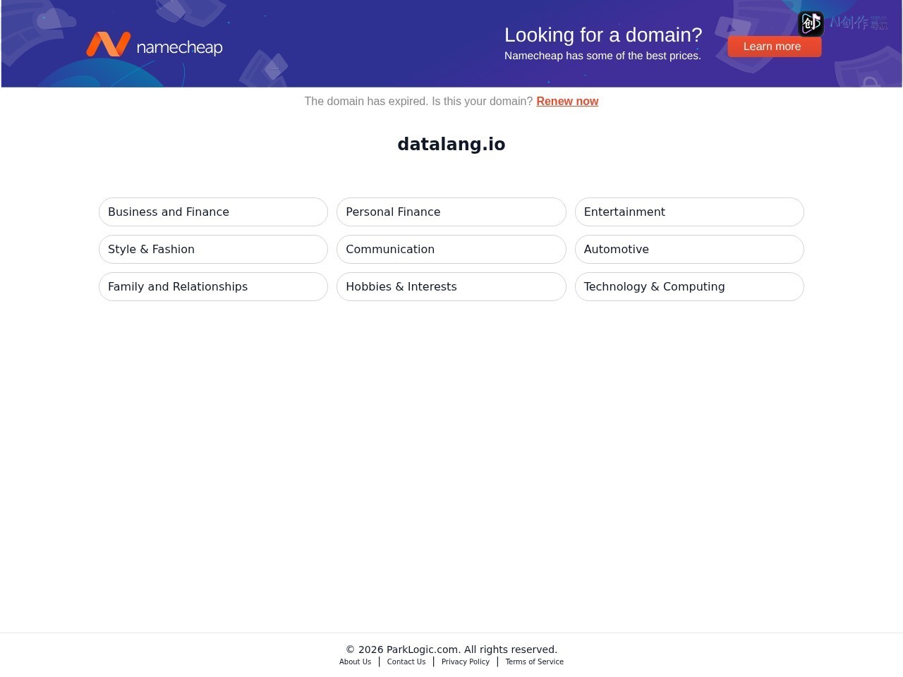 DataLang 网站截图