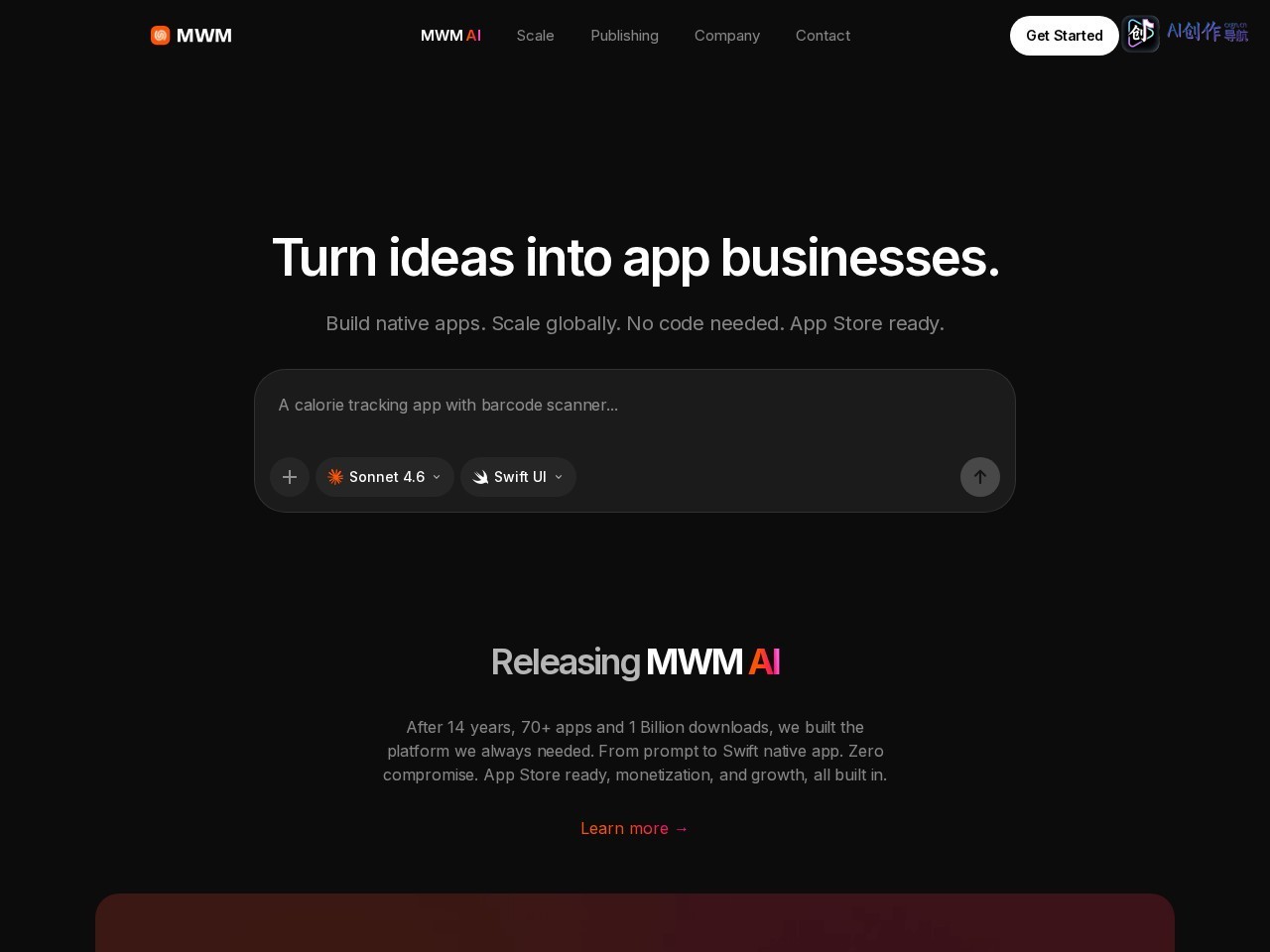 MWM AI 网站截图