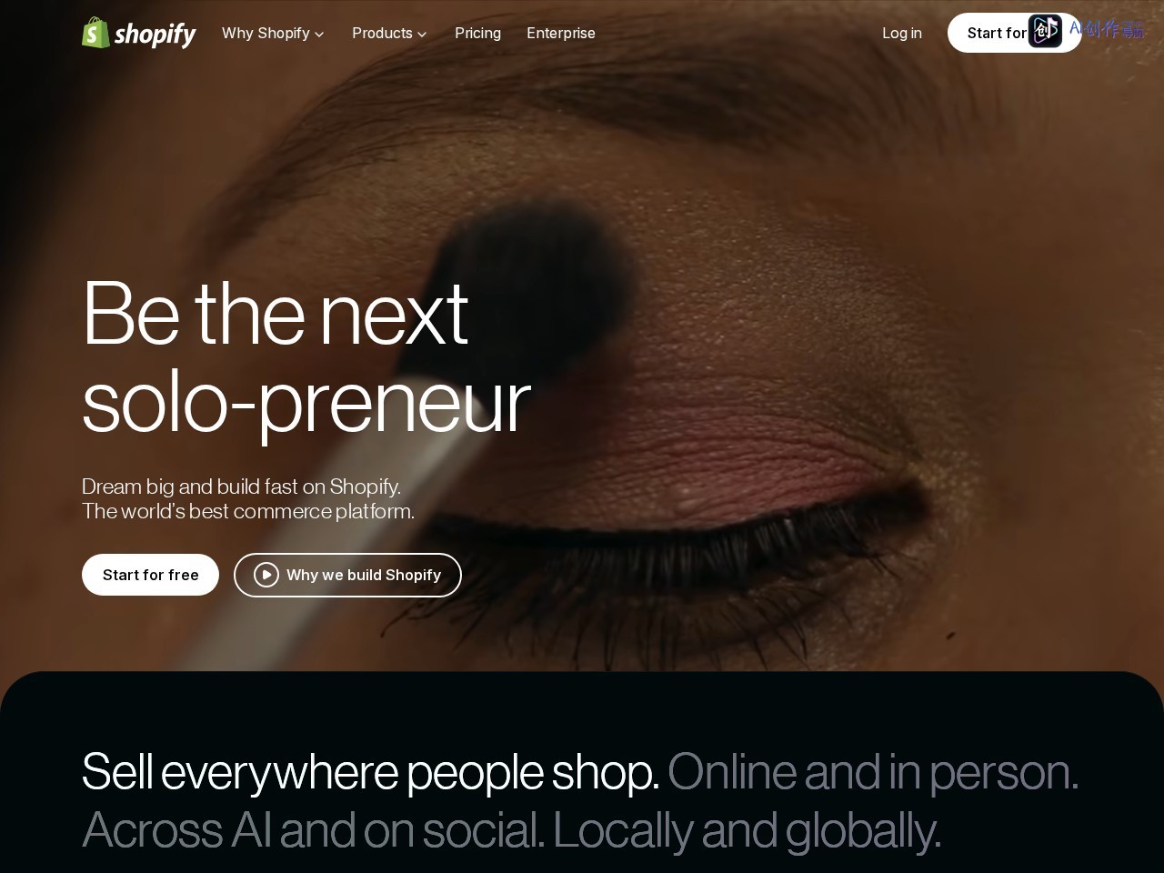 Shopify 网站截图