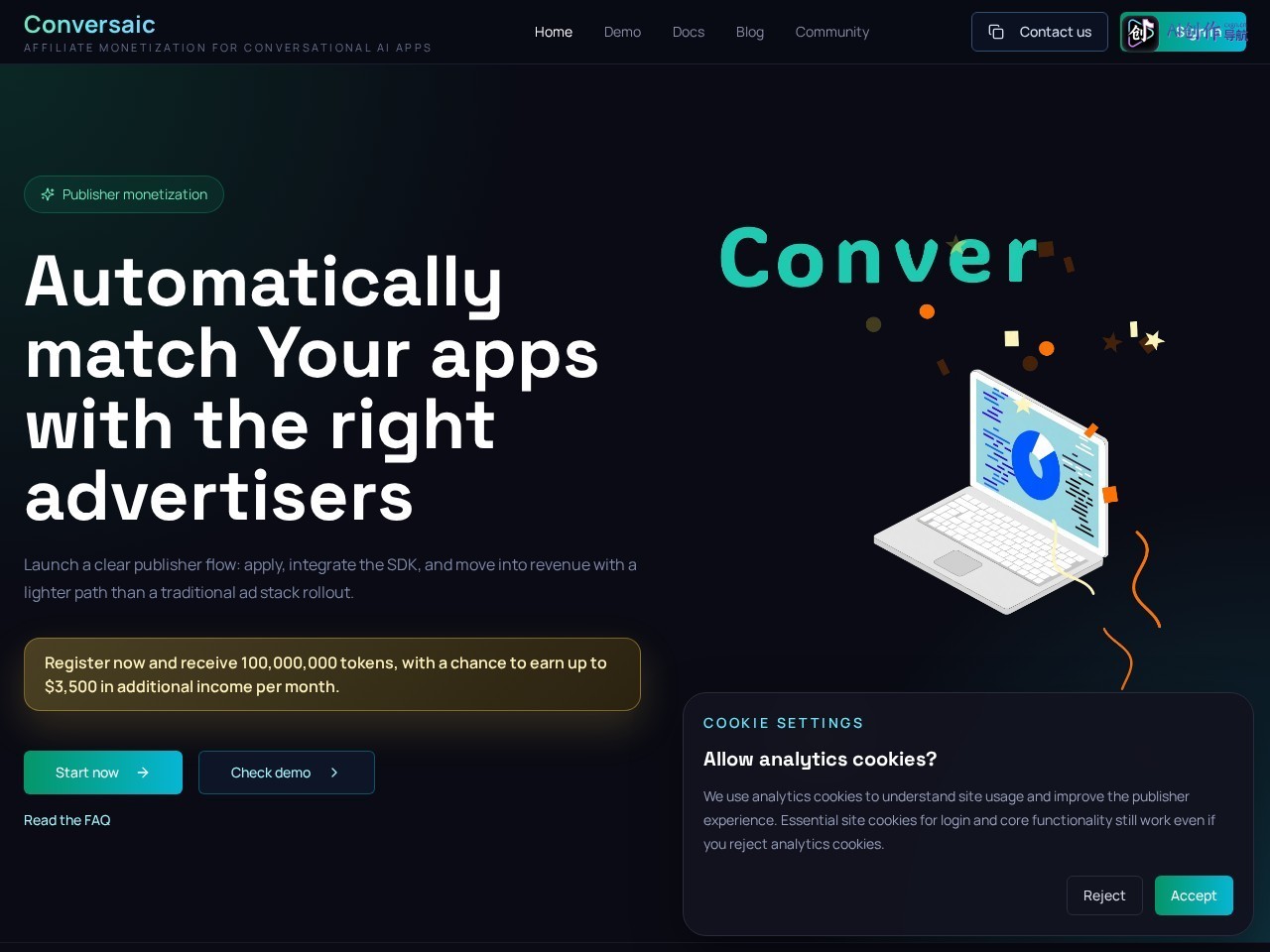Conversaic 网站截图