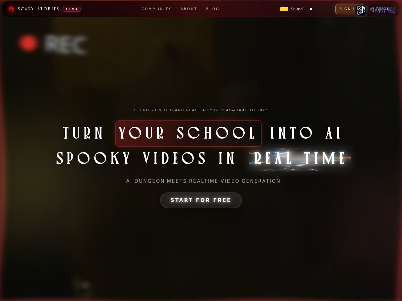 ScaryStories Live 网站截图