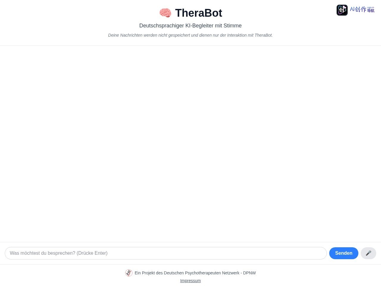 Therabot 网站截图