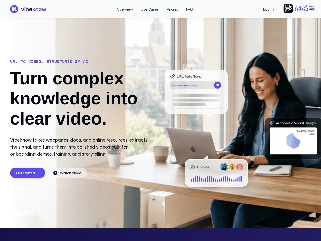 Vibeknow 网站截图
