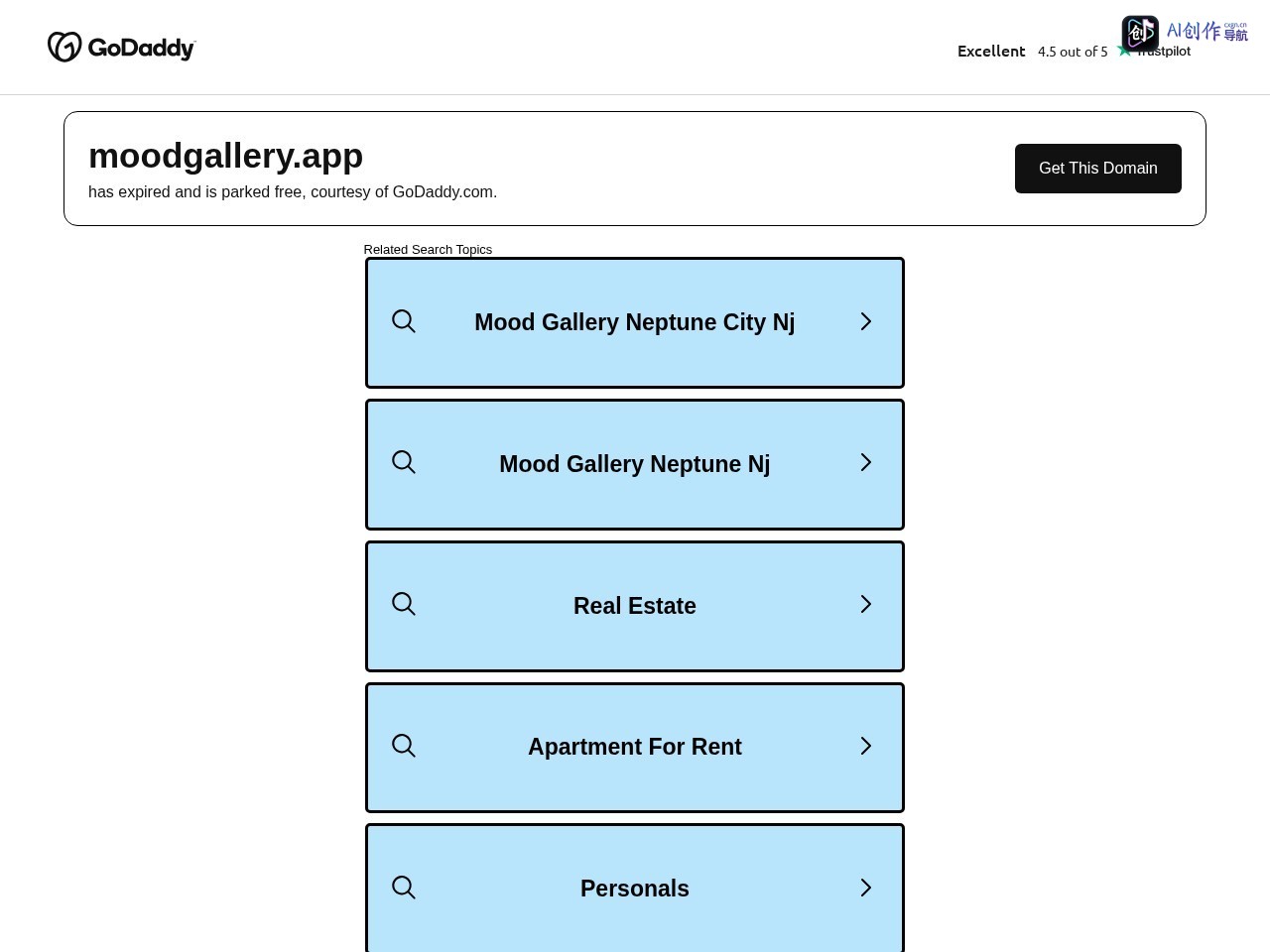 MoodGallery 网站截图
