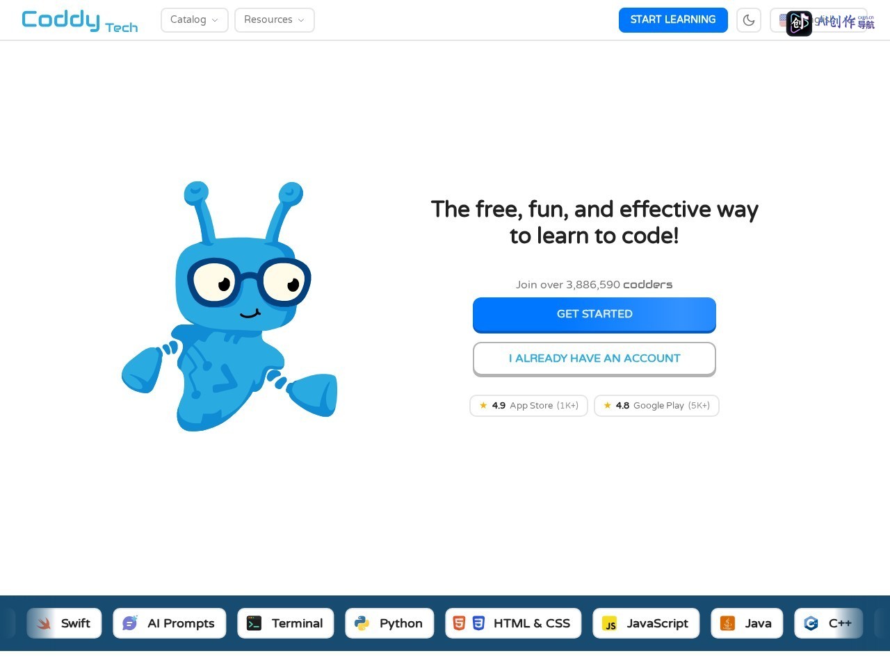 Coddy.Tech 网站截图