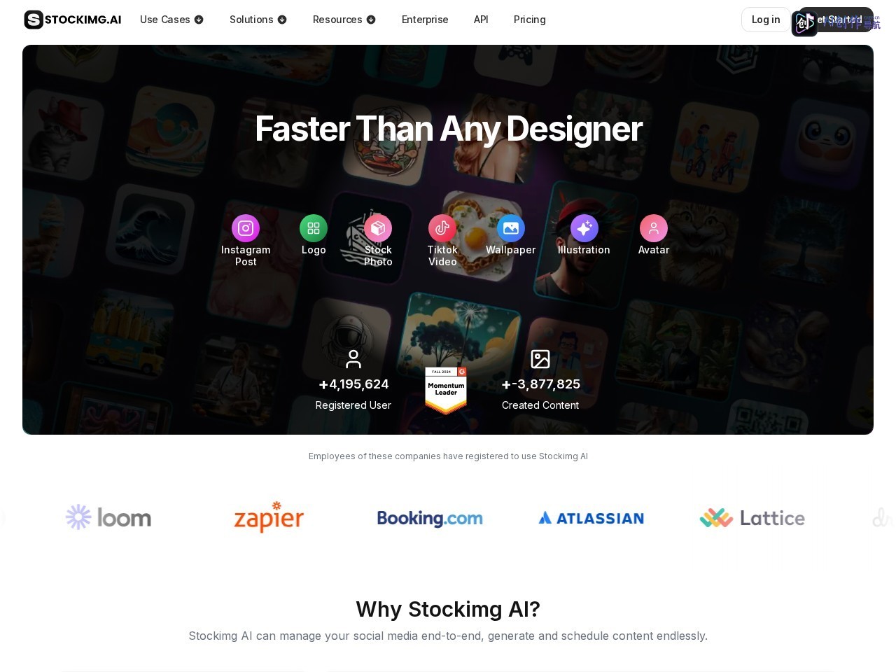 Stockimg AI 网站截图