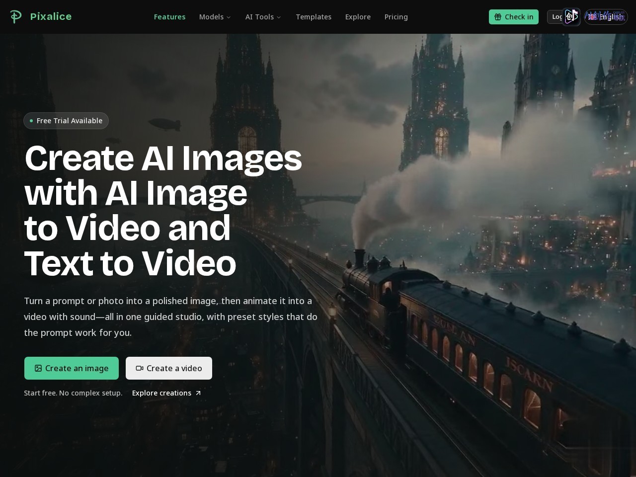 Pixalice 网站截图