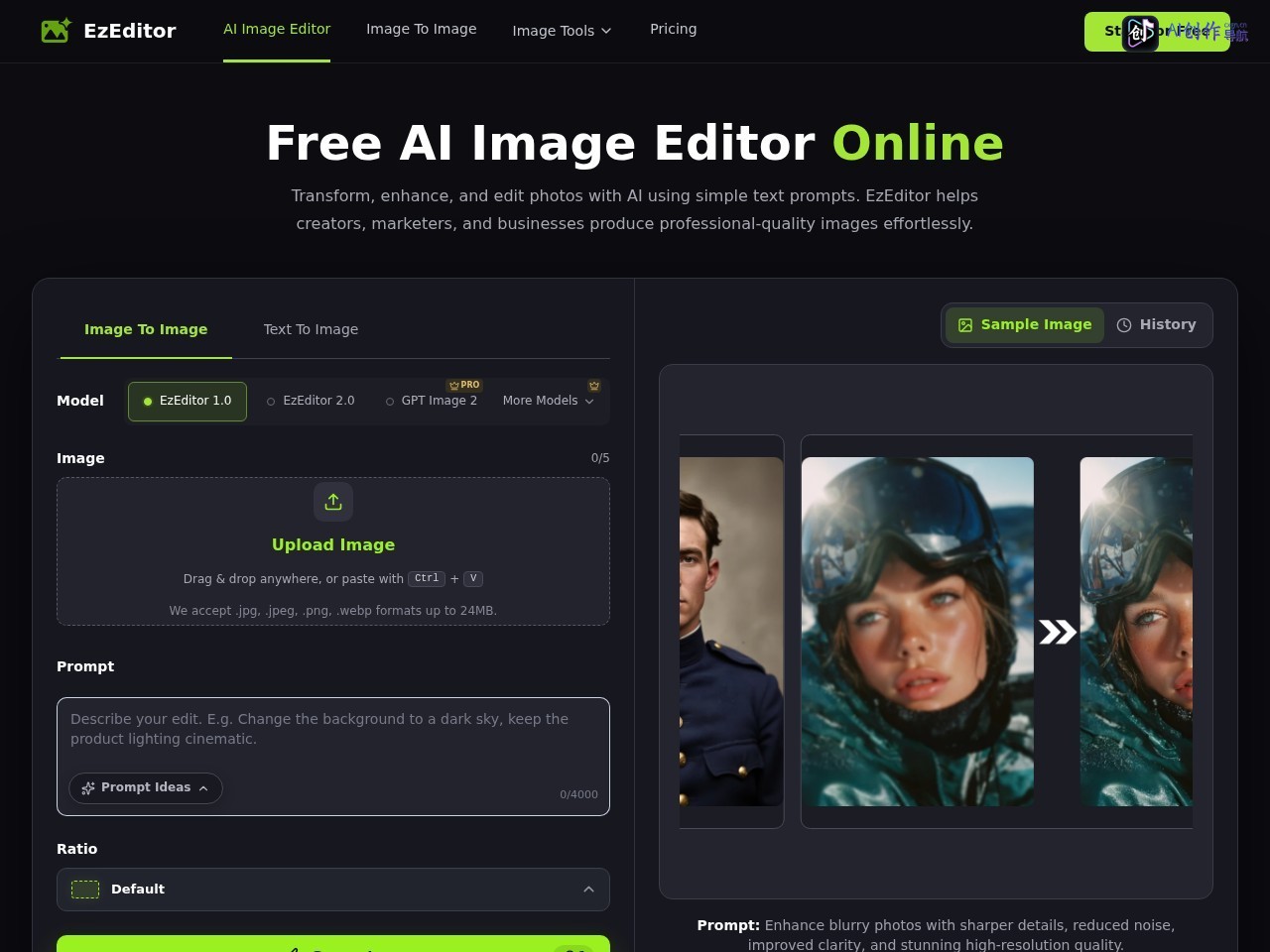 EzEditor 网站截图