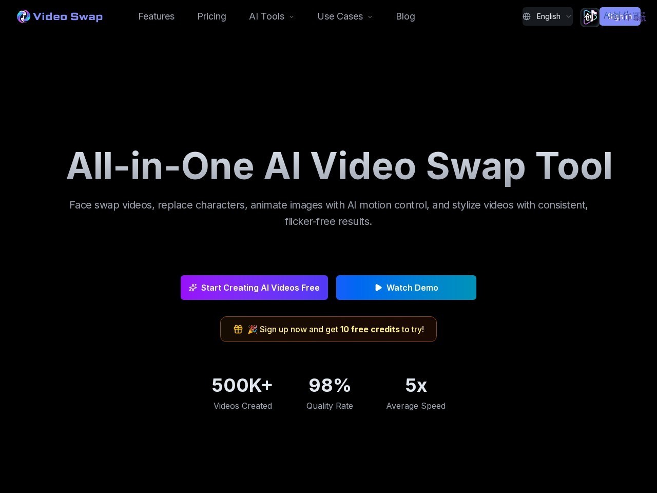 Video Swap 网站截图