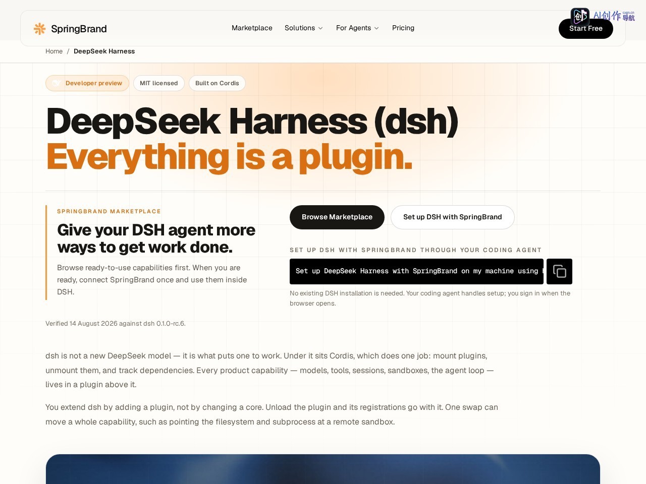 DeepSeek Harness 网站截图