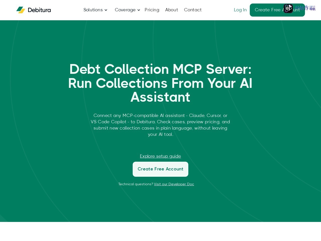 Debitura 网站截图