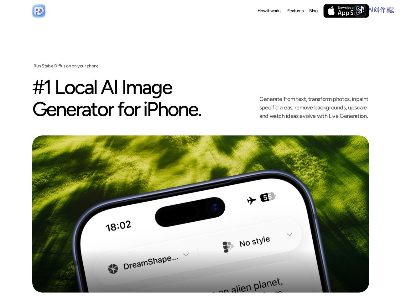 PhoneDiffusion 网站截图
