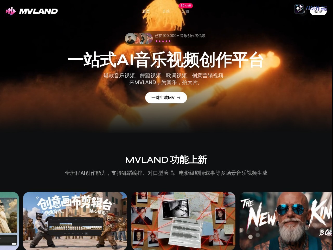 MVLAND 网站截图